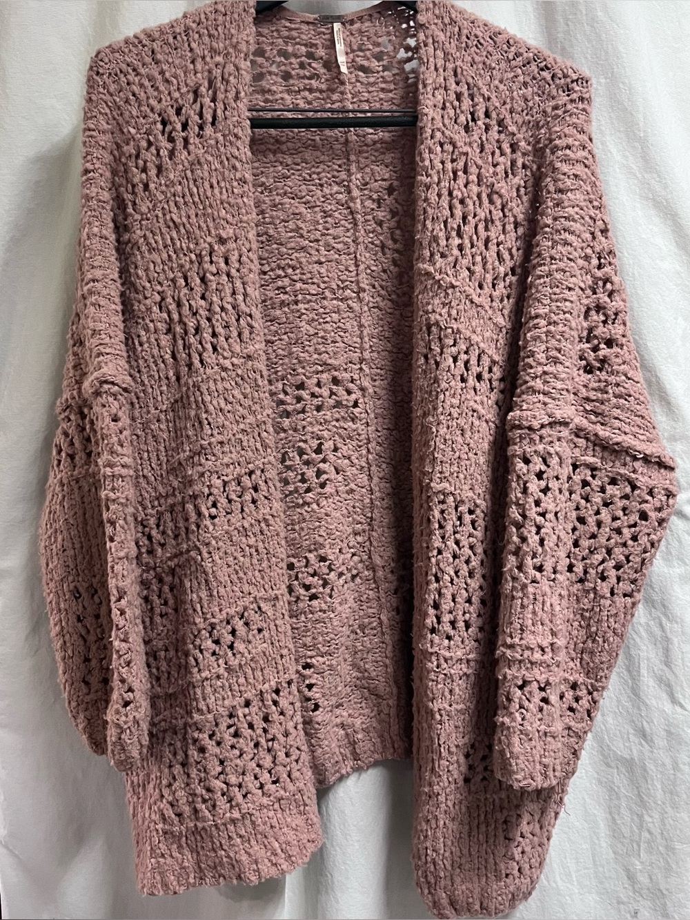 Free People Saturday Morning Cardi Oversized Cardigan Sweater Size XS/S Rose